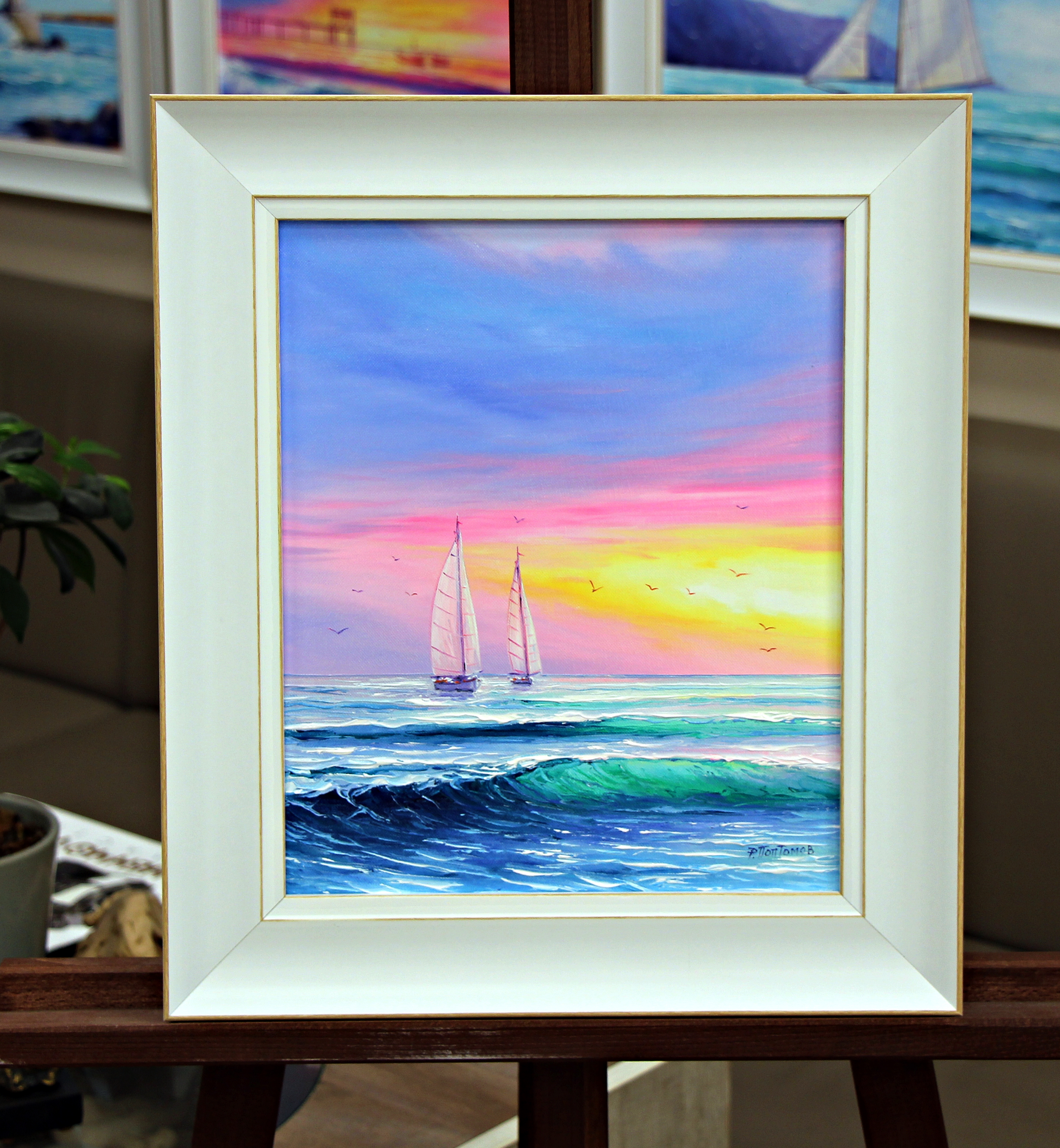 Морски пейзаж 2238, размер с рамка 35/40 - 60€